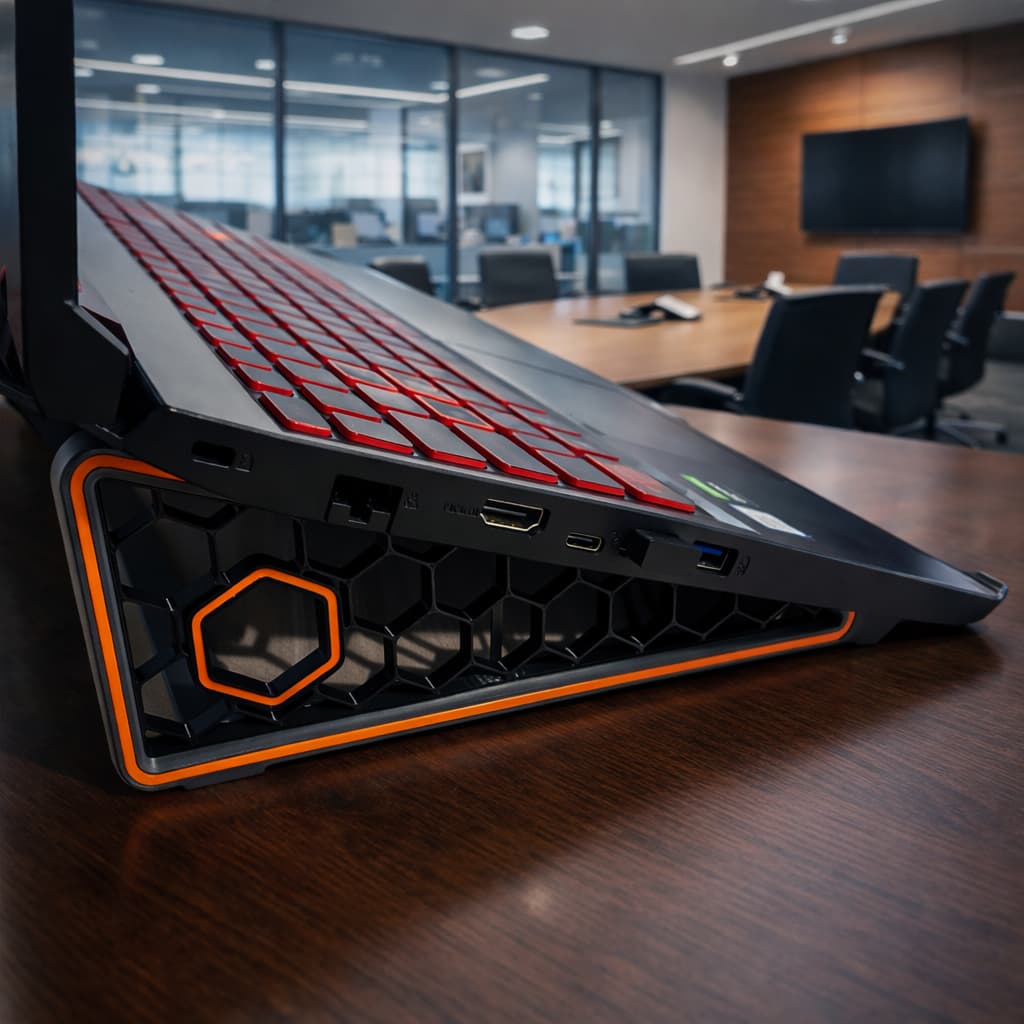 Suporte para Notebook Gamer Ergonômico com Ventilação Elevador Base Premium
