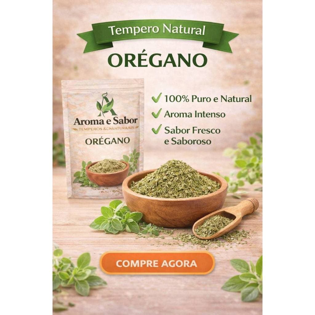 🌿 Orégano Desidratado Premium 100% Natural | Aroma e Sabor | Tempero Fresco e Aromático