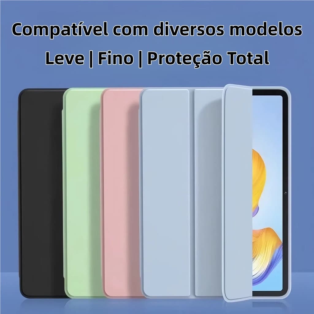 Capa de silicone para  iPad 5 - 11(A16)  Geração , pro  e  mini com Suporte e Porta caneta