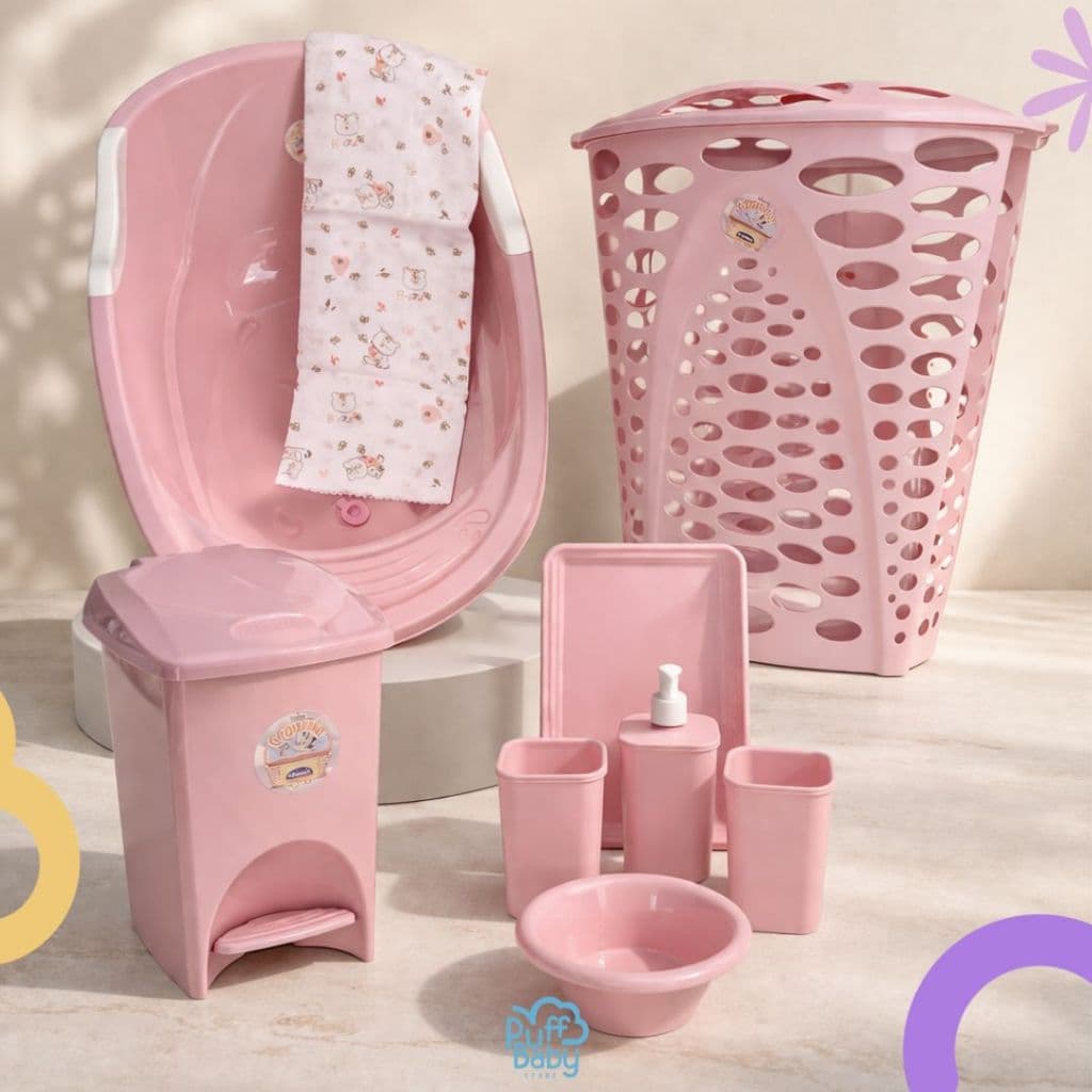 Banheira 28 Litros cesto de roupa 48 Litros organizadores quarto bebê mamãe