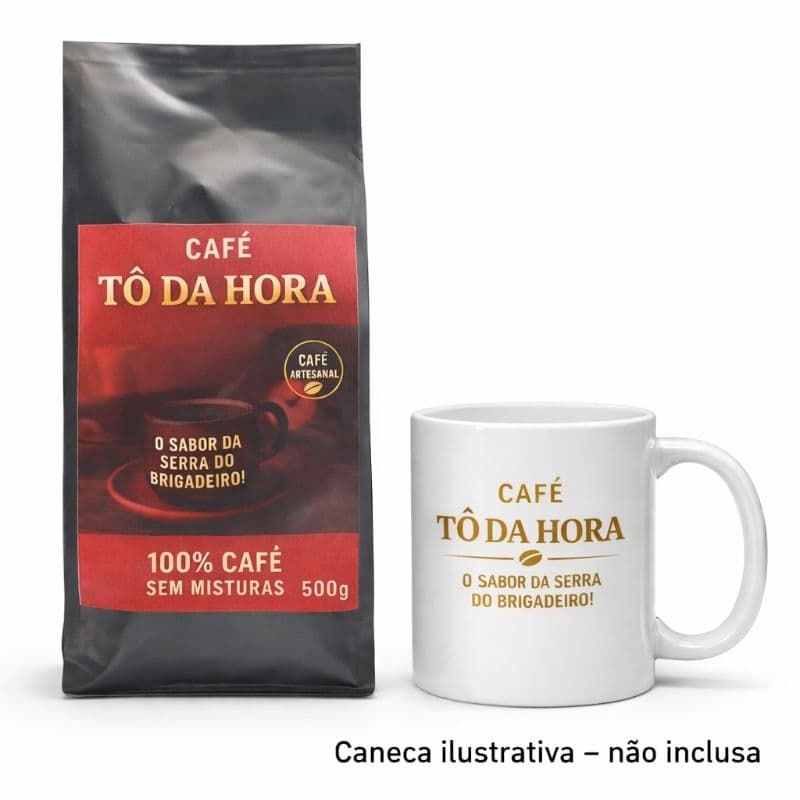 Café em Grãos 100% Arábica 500g Torra Clara, Média ou Escura Fresco e Aromático