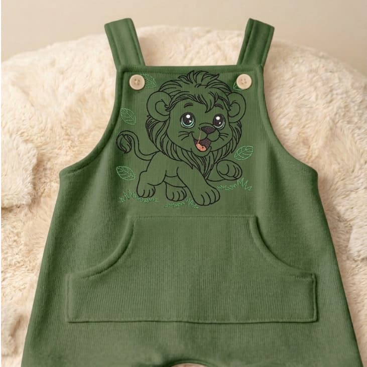 Jardineira Bebê Menino Menina Manga Curta Verão Roupas de Bebês