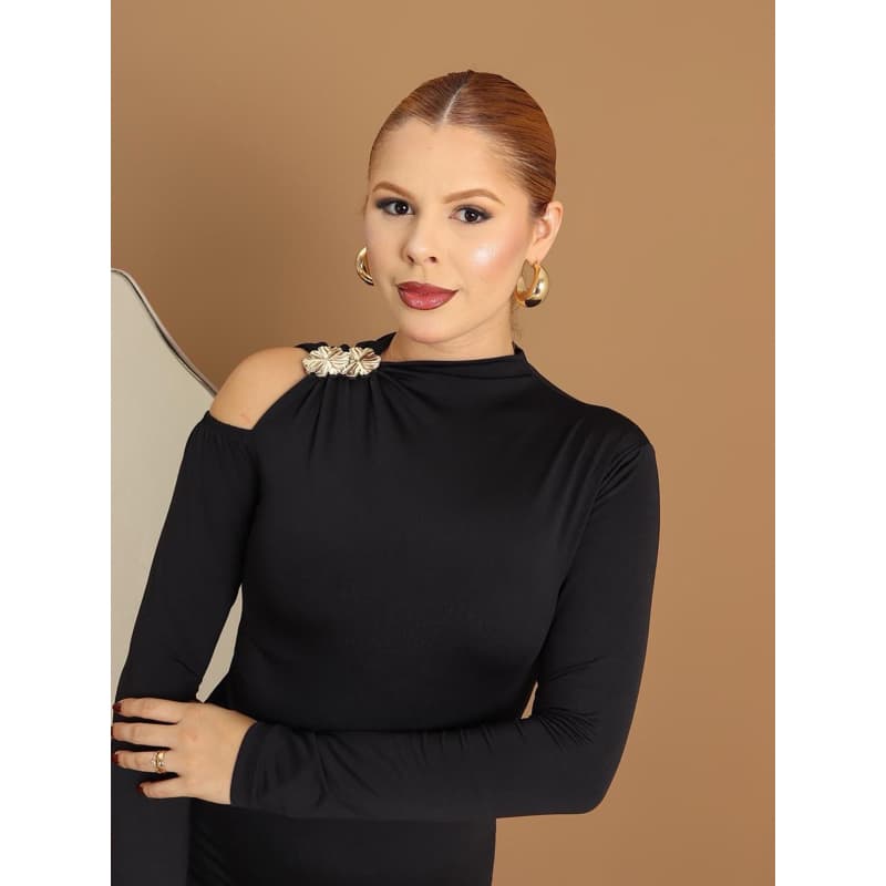 Vestido Elena, vestido feminino com mangas longas tubino, moda feminina