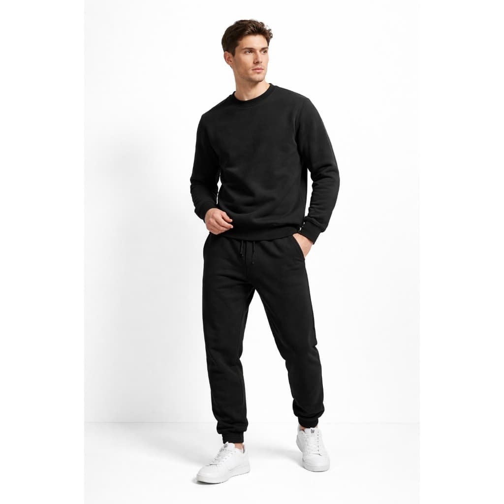 Conjunto Moletom Careca Unissex Básico sem Capuz + Calça Jogger Slim