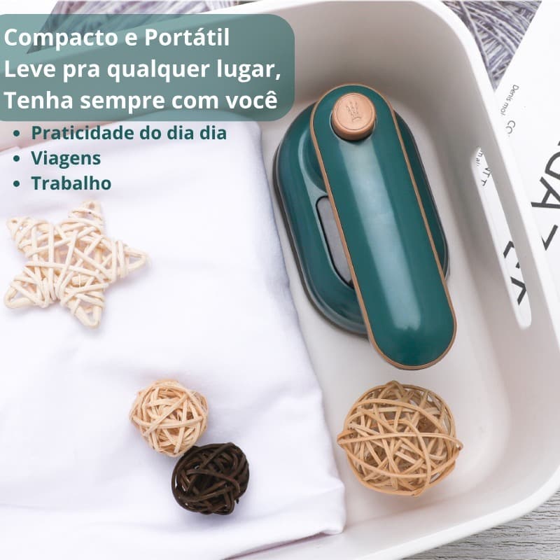 Mini Ferro a Vapor Portátil para Viagem