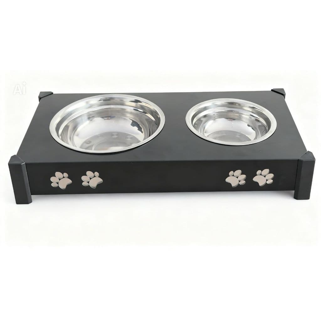 Comedouro Bebedouro metalico Pote comida de ração Vasilha Tigela alimentação para Cachorro Gato  Pets