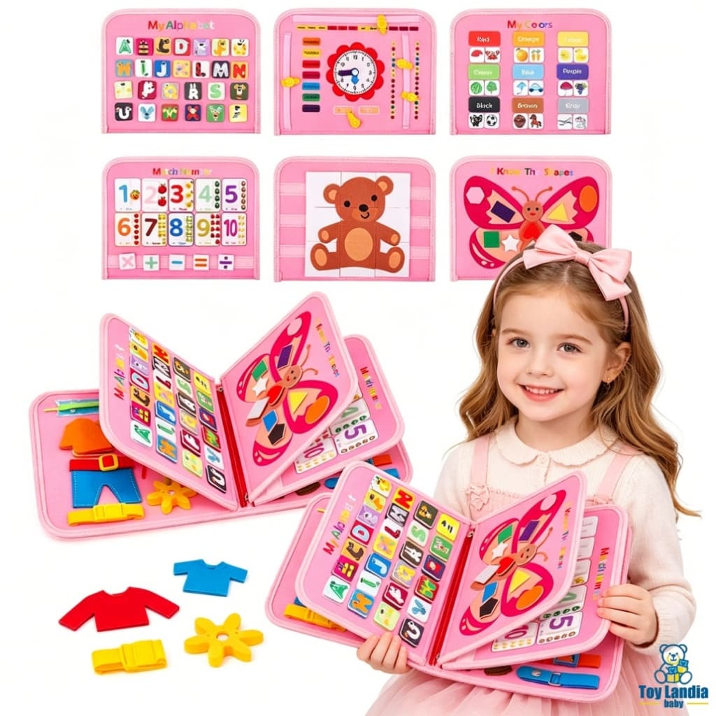 Placa De Aprendizagem De Feltro Para Crianças Habilidades De Vida Brinquedo Educativo  Montessori