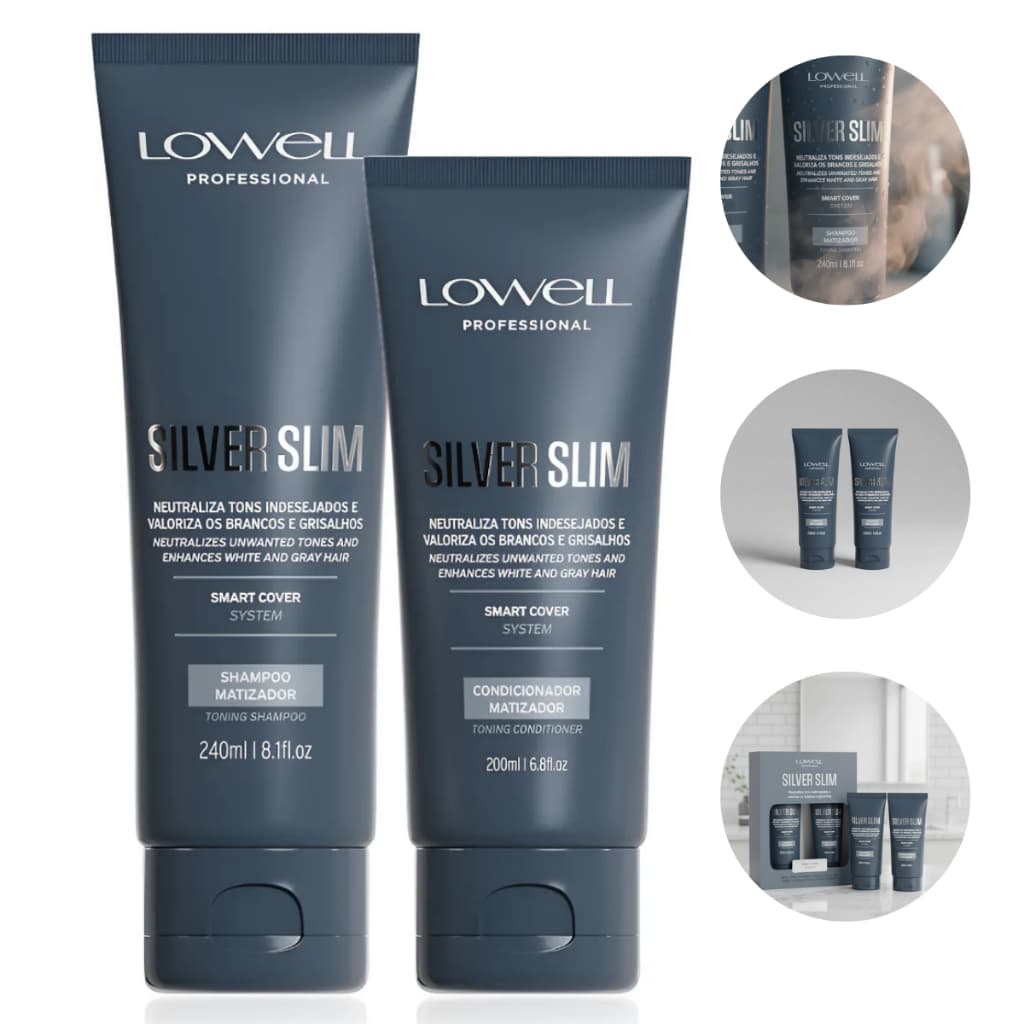 Lowell Sampoo Hidratante Silver Slim E Condicionador Kit