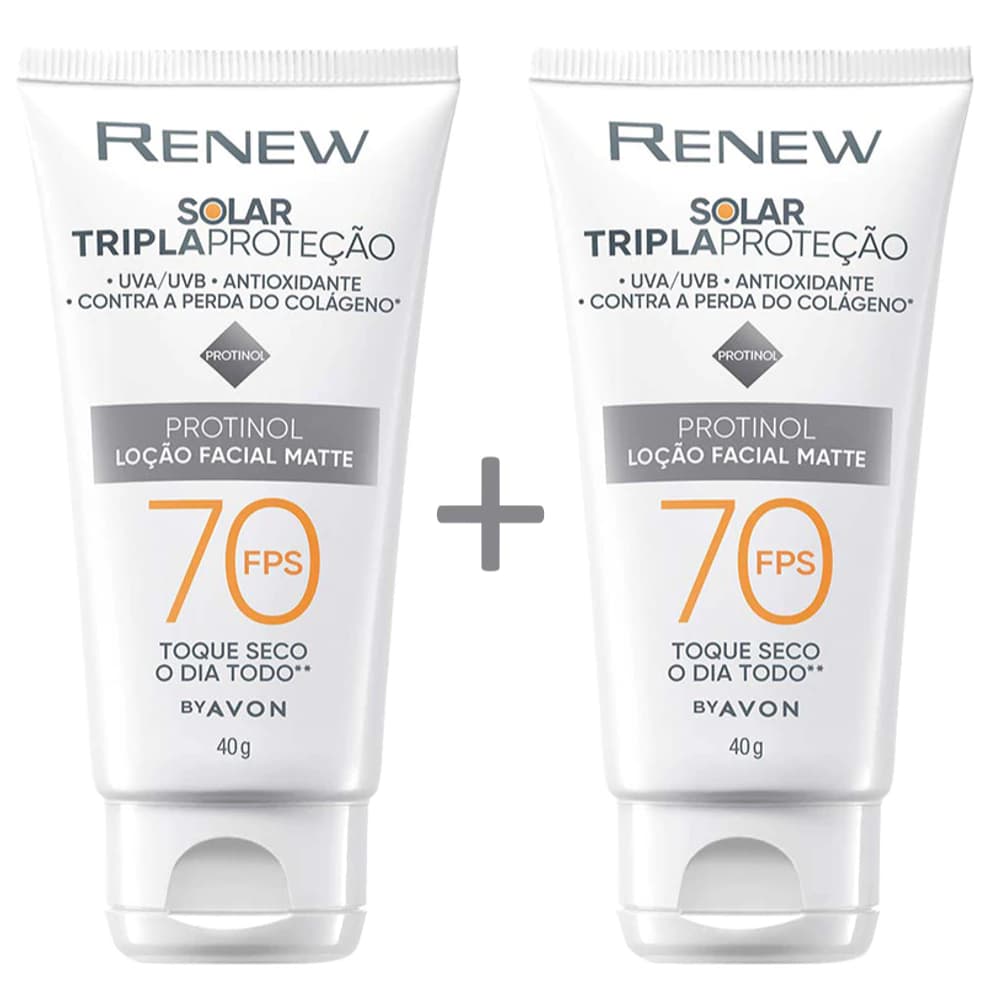 Avon Renew Protetor Solar FPS 70 com Protinol – Anti-Idade, Pele Firme e Revitalizada