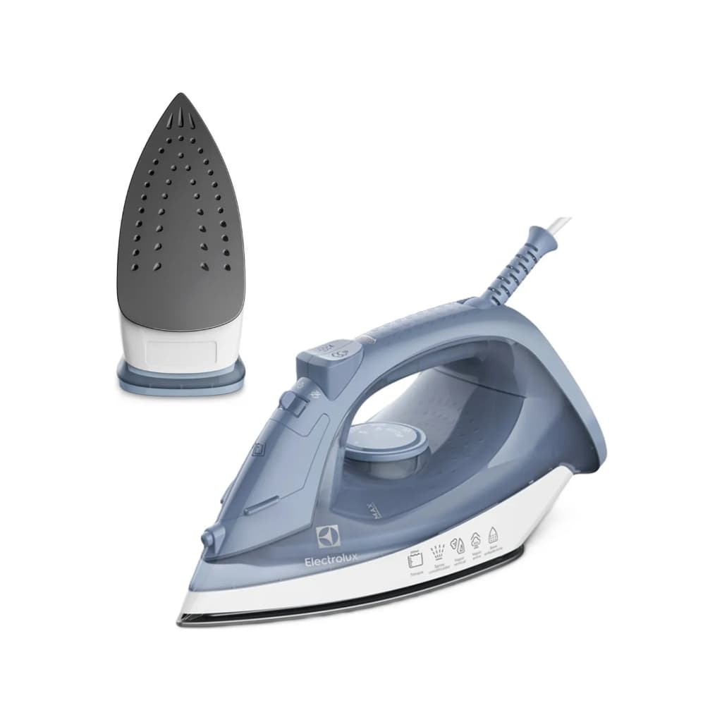 Ferro de Passar a Vapor Electrolux ESI10 Seco e Vapor Base Antiaderente 220v