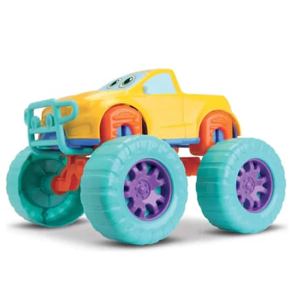 Carrinho Carro de Brinquedo Para Bebê Tchuco Baby Samba Toys Colorido Rodas Livres Infantil
