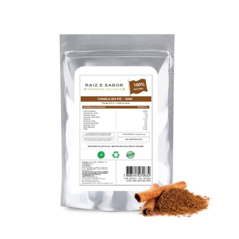 Canela Em Pó Temperos Naturais Sabor E Aroma Intenso