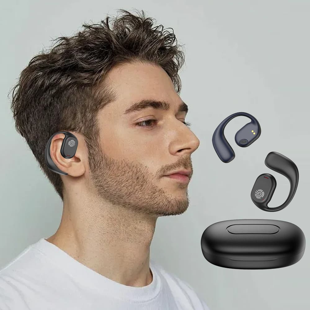 Fone Bluetooth 5.3 Esportivo TWS Display Carga Case à Prova Dágua Cancelamento Ruído -B8