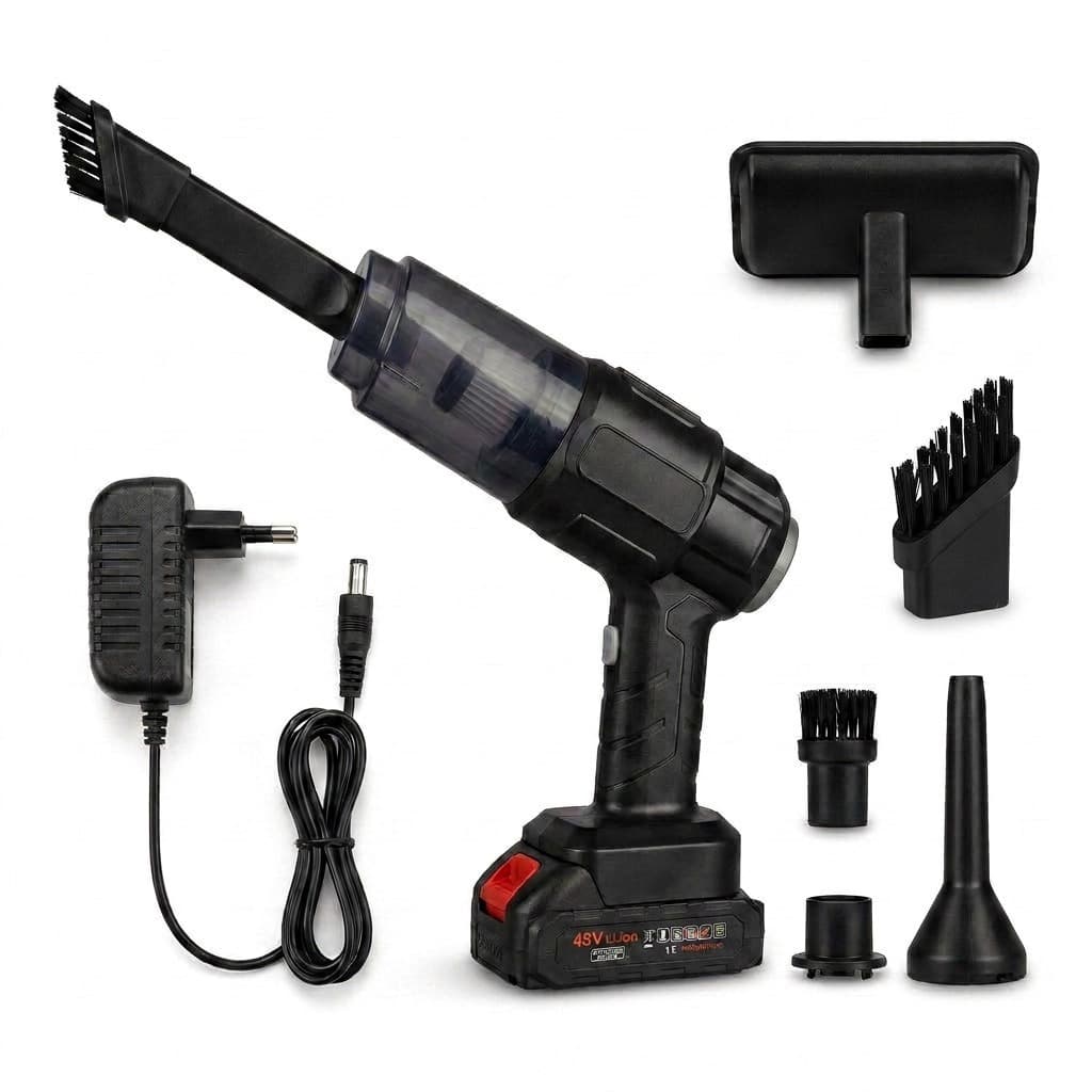 Aspirador De Pó Para Carro Sem Fio 48V - 3000mAh / 30W Recarregável De Alta Potência- XL