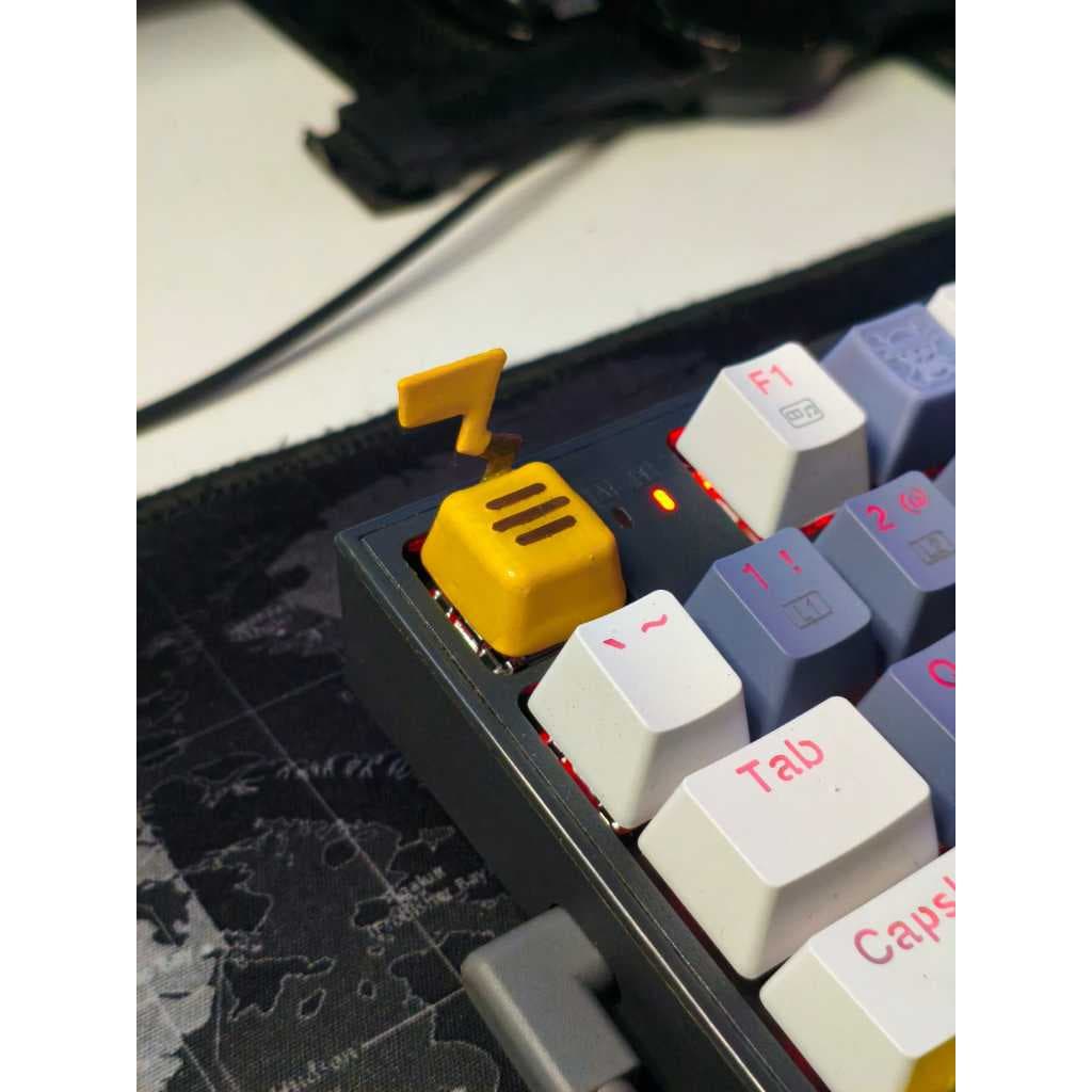 Keycap Pikachu Pokémon personalizado 3D para Teclado Mecânico