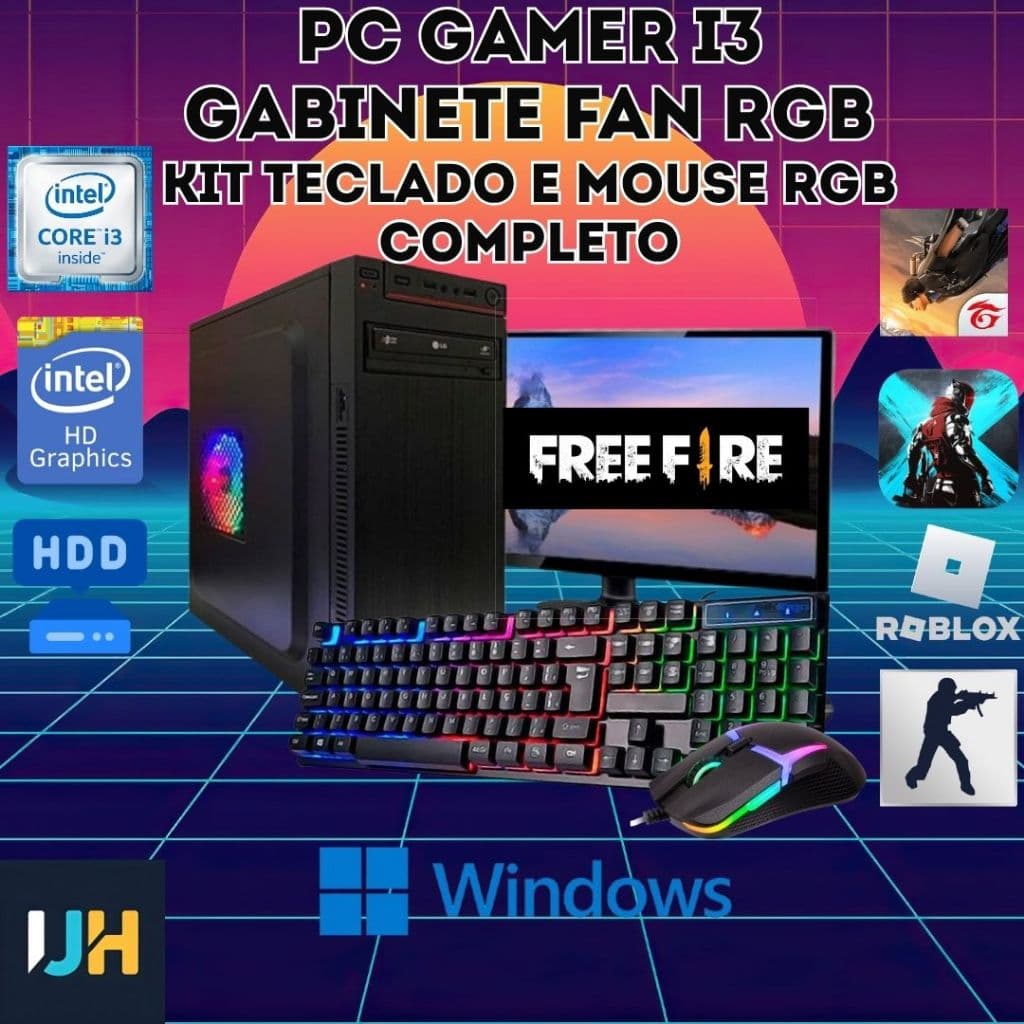 Oportunidade Única: PCs Gamers I5 HD 500GB RGB Com ou Sem Acessórios – Últimas Unidades!