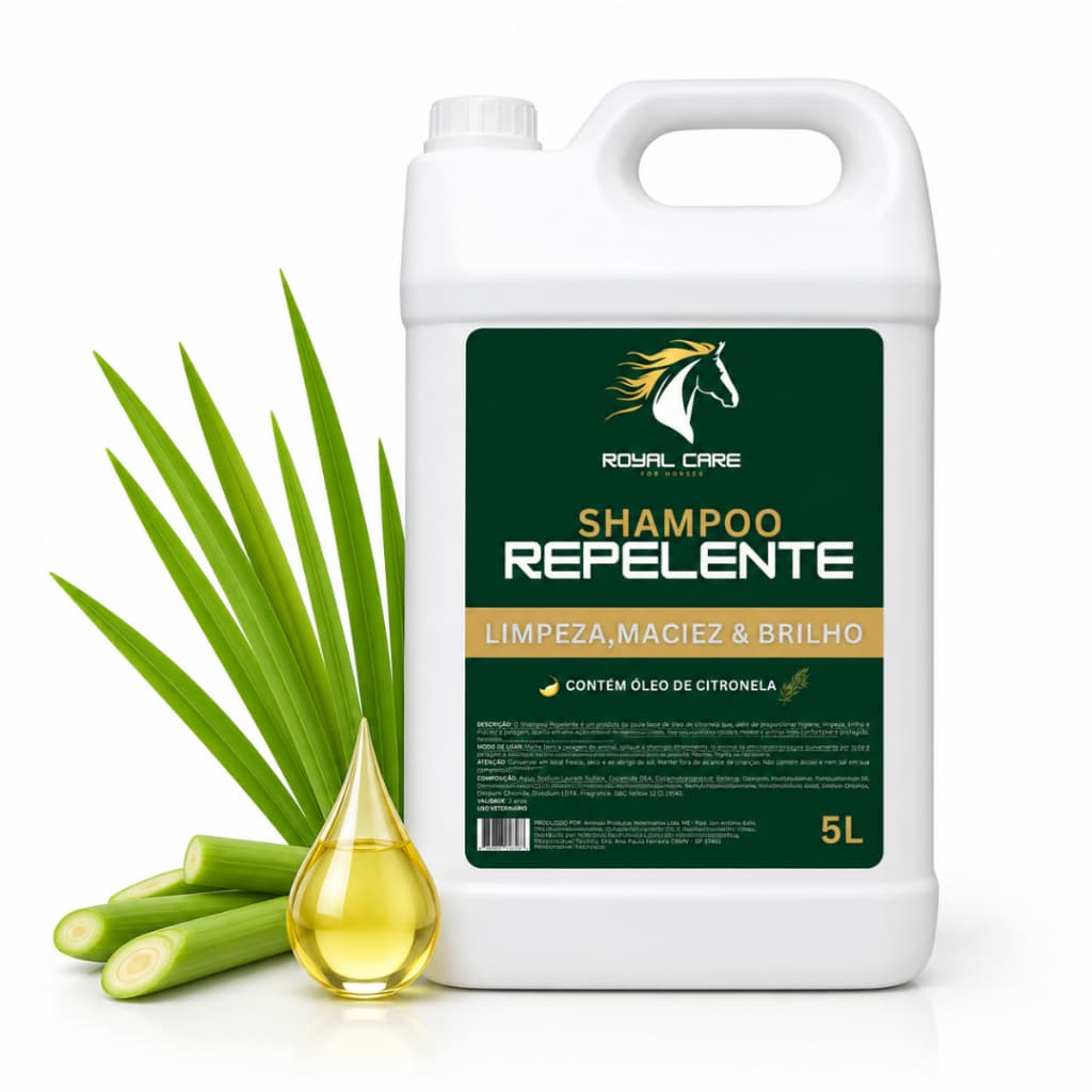 Shampoo Repelente Citronela 5l Para Cavalo Royalcare
