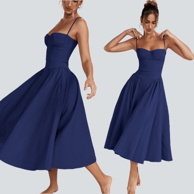 Vestido Longo Feminina Bodycon Vermelho Esbelto Com Bustier Longo Vestido de festa De Verão
