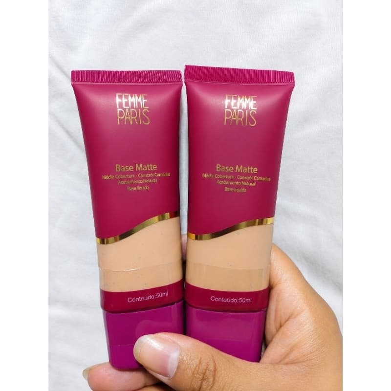 Base Líquida Matte Femme Paris 50ml