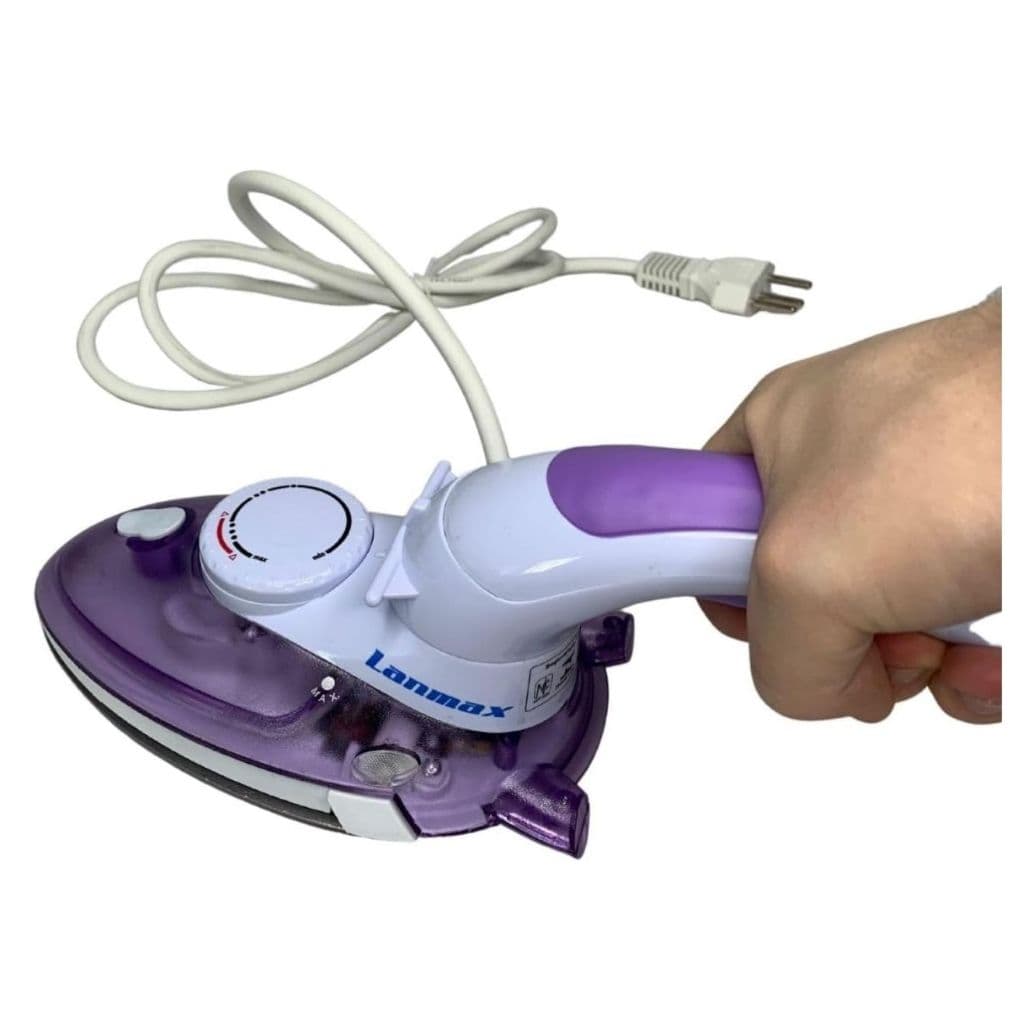 Mini Ferro De Passar A Vapor Lanmax Steamer para Viagem Patchwork Lm-716 Cor Roxo 110v/220 1150w