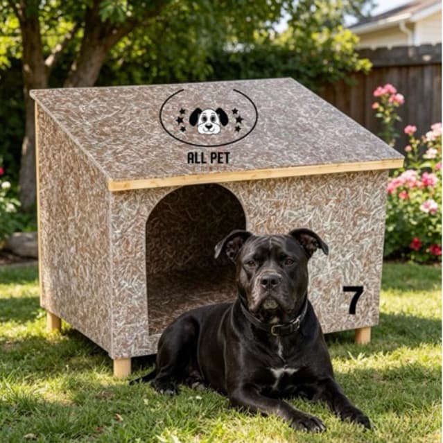 Casinha Cachorro N7 Casa Para Cães Porte Grande Edícula Madeira Ecológica Pet Resistente