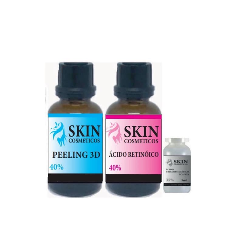 Serum kit 3 produtos anti-idade Skincare facial e corporal