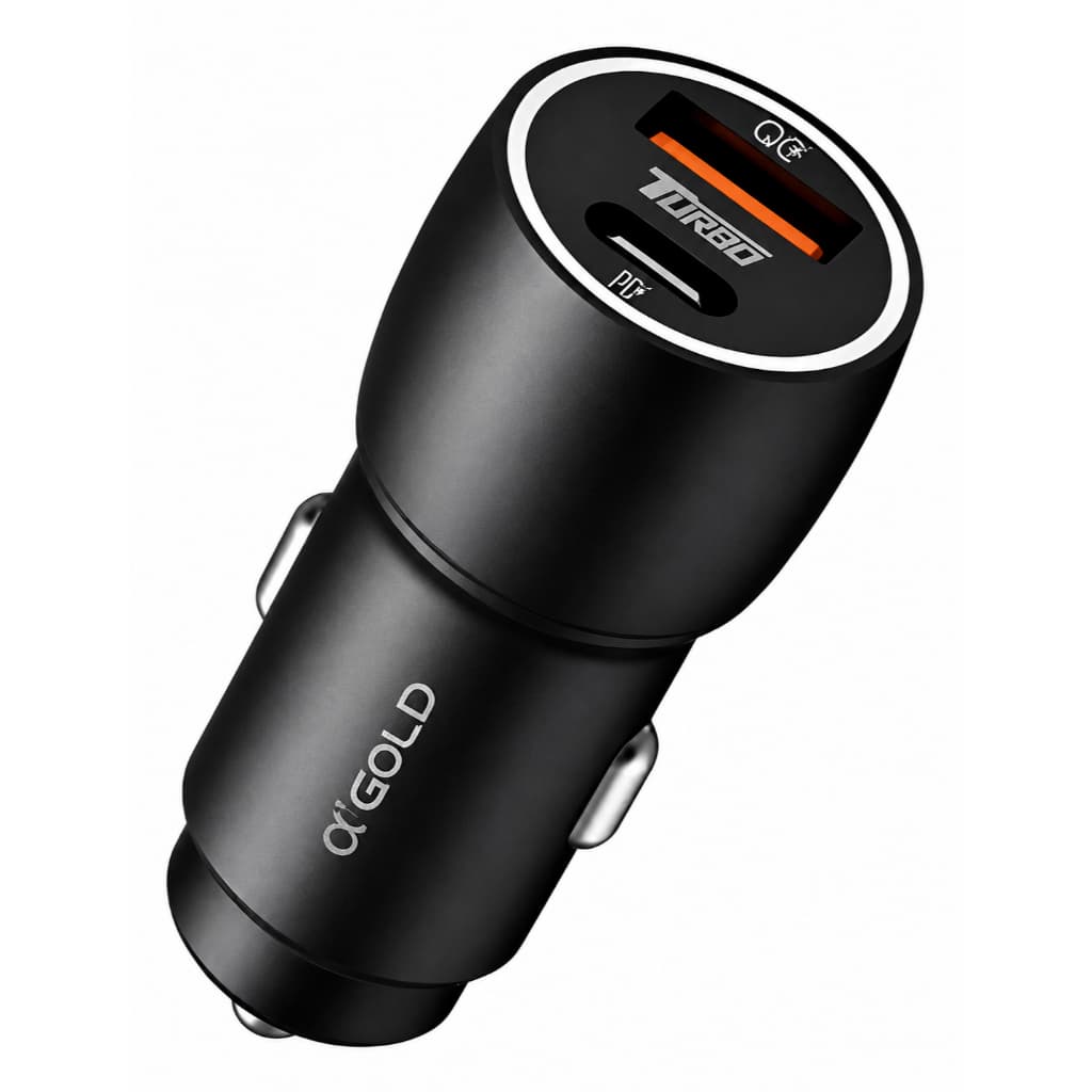 Carregador Veicular Usb-c Pd Usb Turbo 60w carregamento rápido compativel todos veiculos