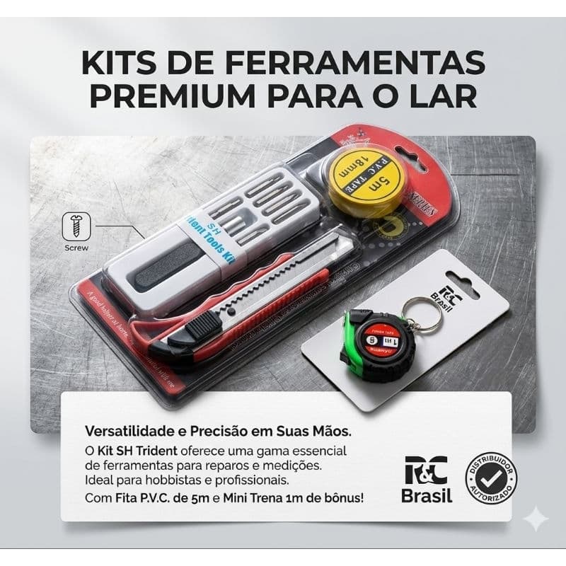 Kit Ferramentas Domésticas Completo + Brinde.