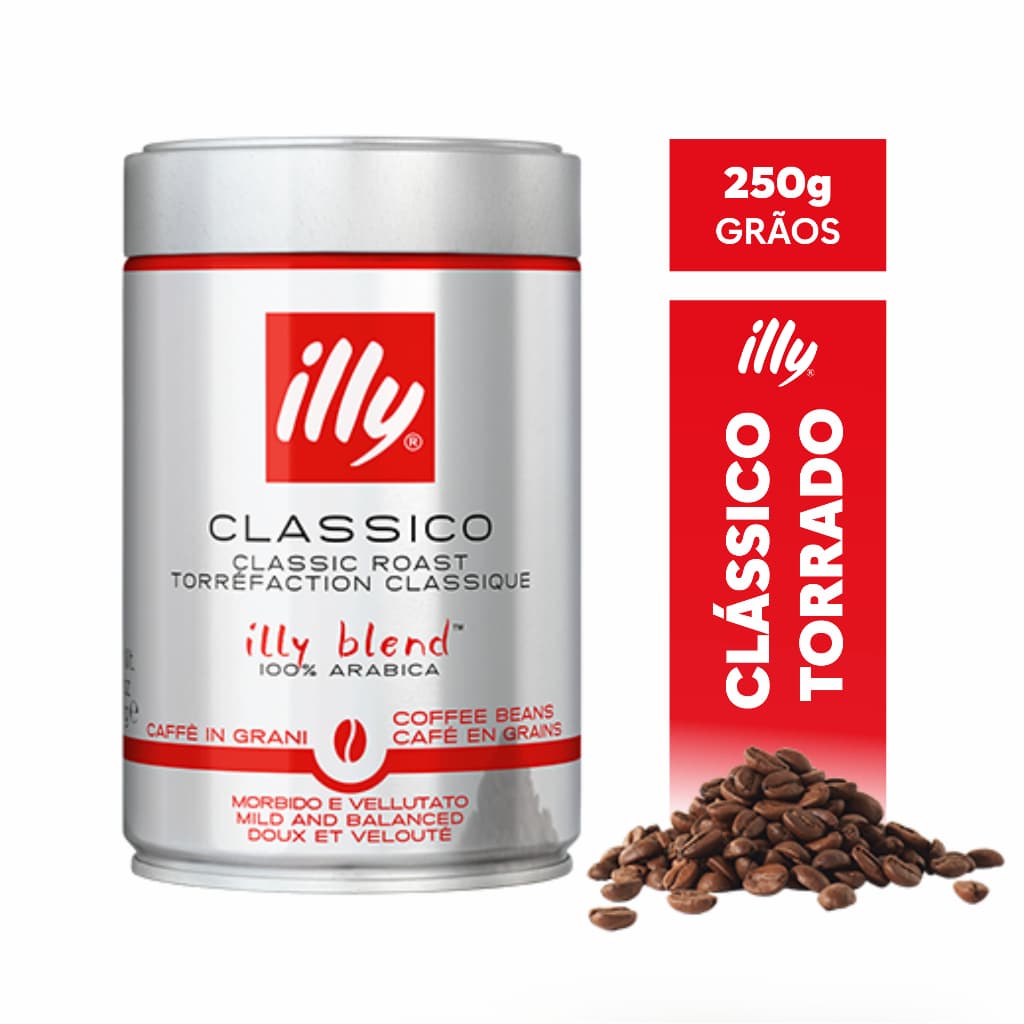 Café Illy Torrado em Grãos Clássico 250g