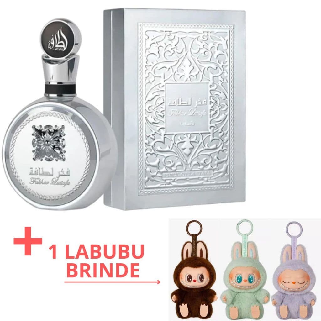 Perfume original + brinde Masculino Fakhar Platinum Lattafa 100 ml Original Importado Fixação Intensa Luxo e Elegância