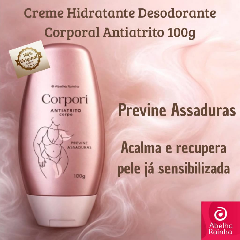 Creme Hidratante Corporal Antiatrito Corpori - Abelha Rainha 100g Original