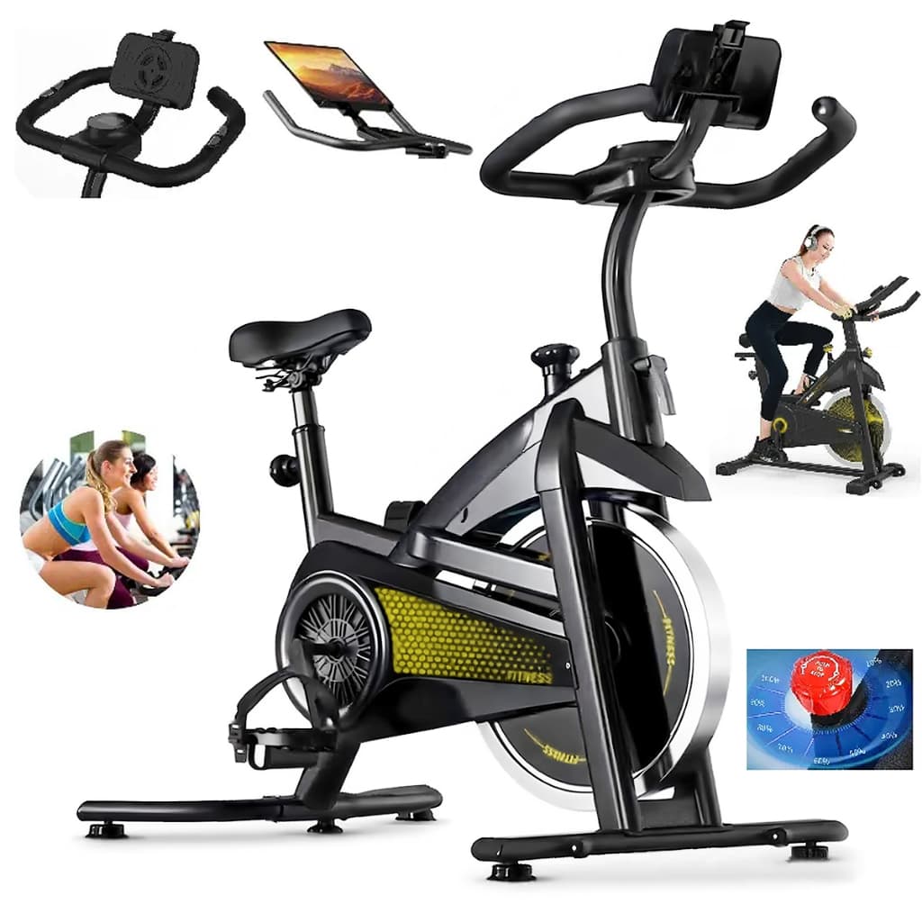 Bicicleta Spinning Ergométrica Mecânica Inércia 13kg Suporta 150kg Compacta Apartamento Fitness Profissional Silenciosa