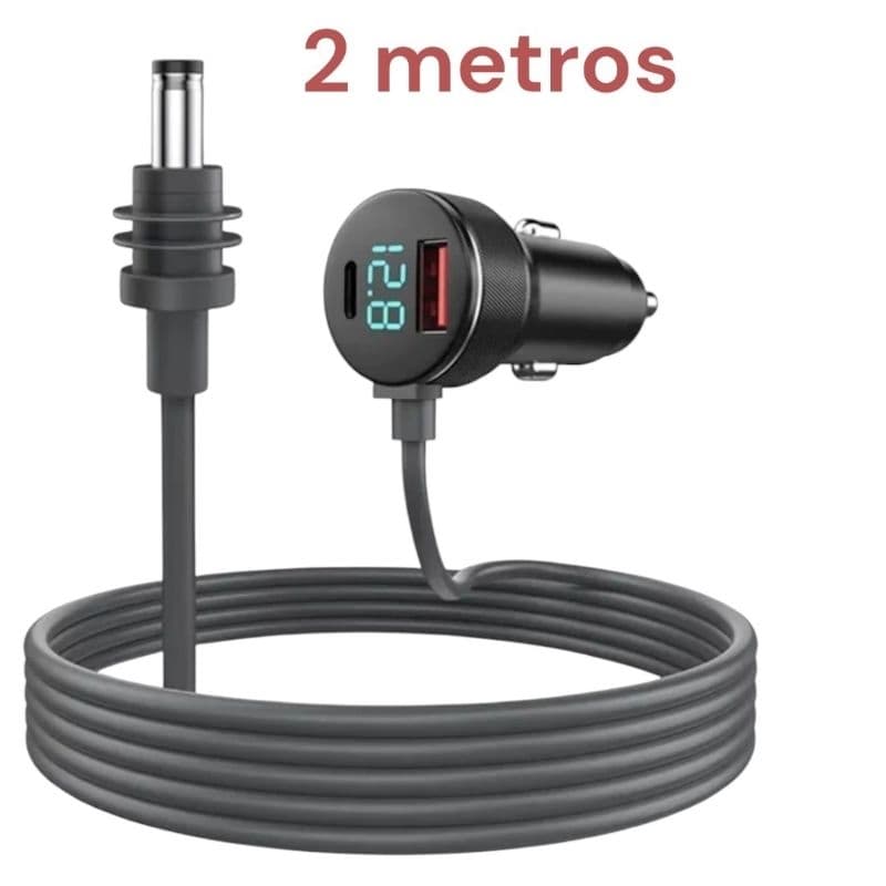 Cabo Carregador 3 em 1 Veicular Starlink Mini USB TP C 12V