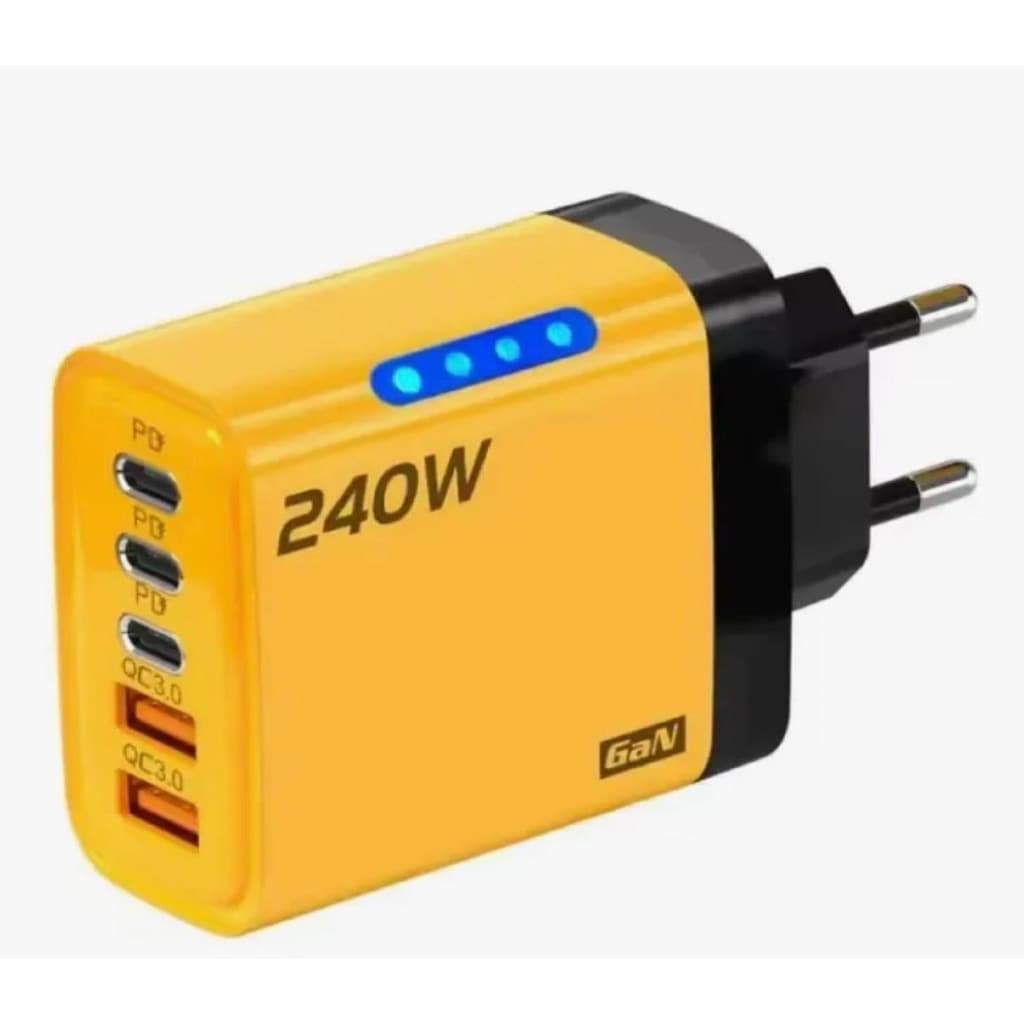 Carregador Celular Ultra Rapido USB-C, 5 em 1 Portas Celular