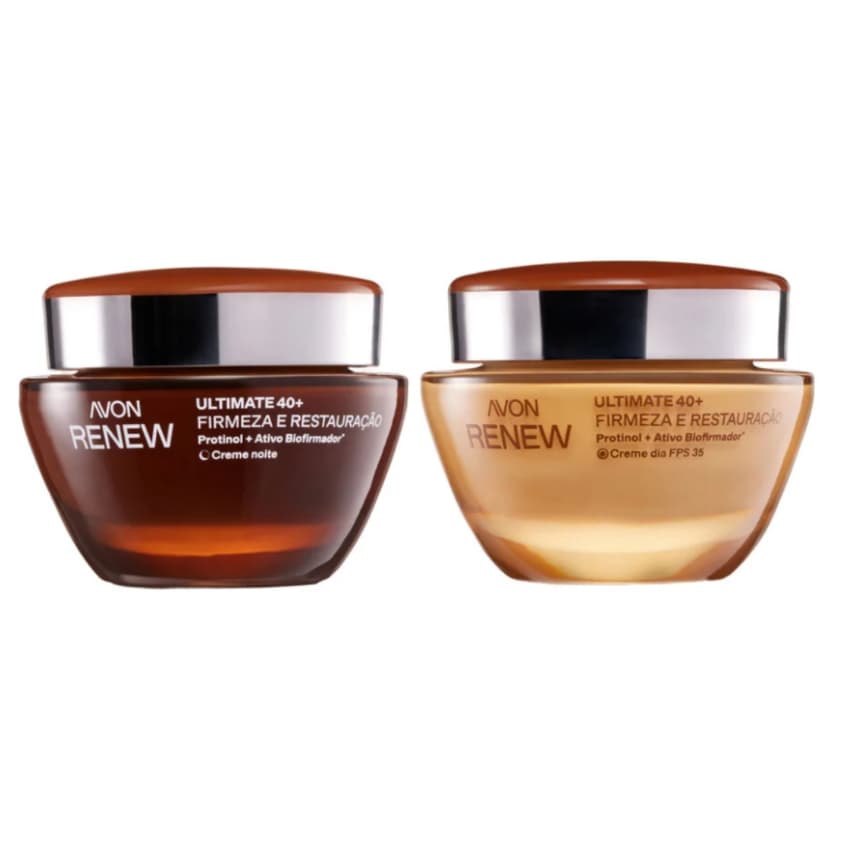 Creme Facial Renew Ultimate 40+ com Protinol Avon Anti-idade Kit Dia e Noite