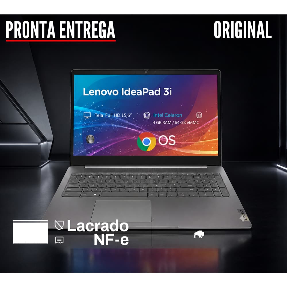 Chromebook Lenovo IdeaPad 3i 15,6" 4GB RAM 64GB eMMC Chrome OS