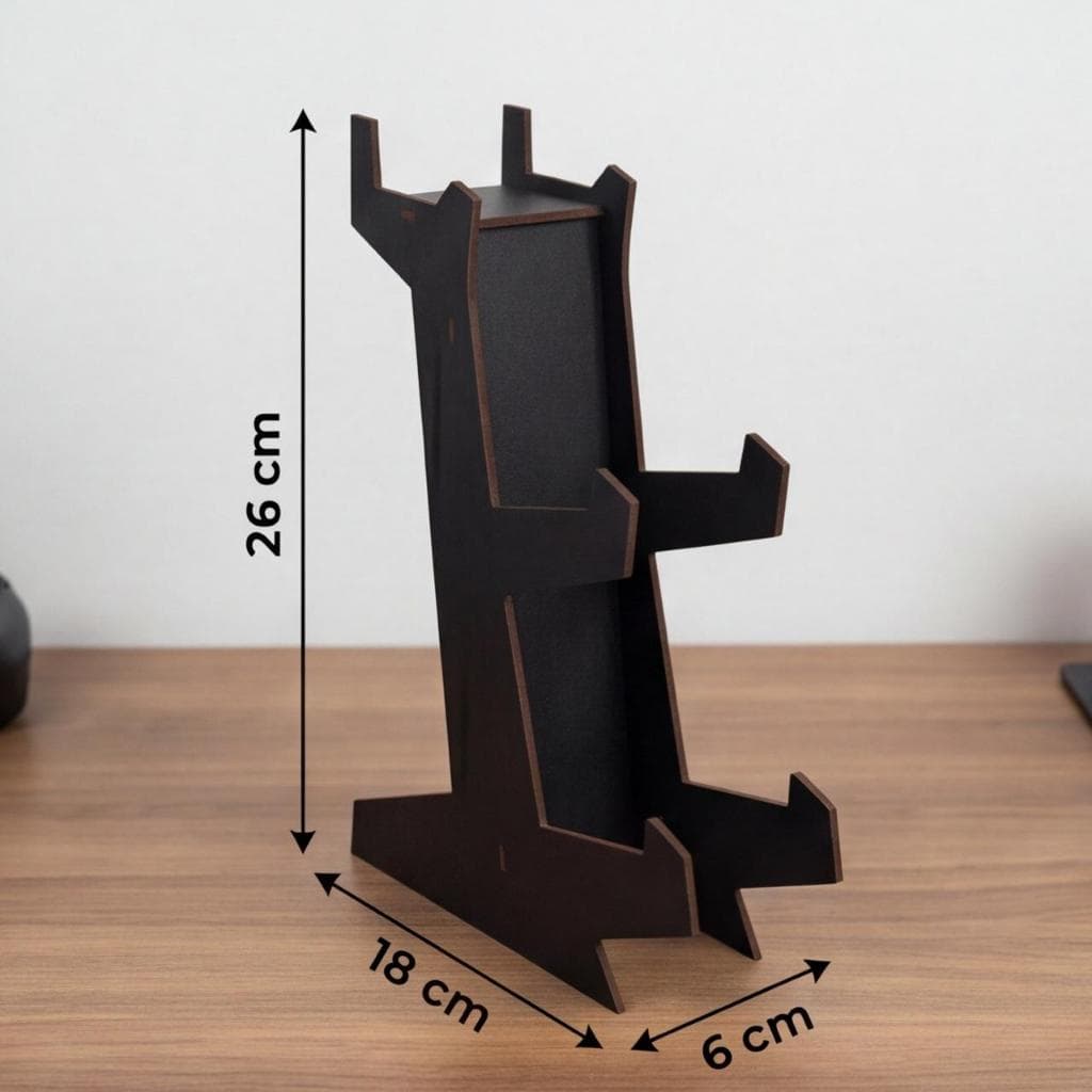 Suporte Gamer Expositor Para Controle Video Game MDF Preto | Compativel Com Xbox, PS4, PS5 e PC | Enviado Montado 🎮