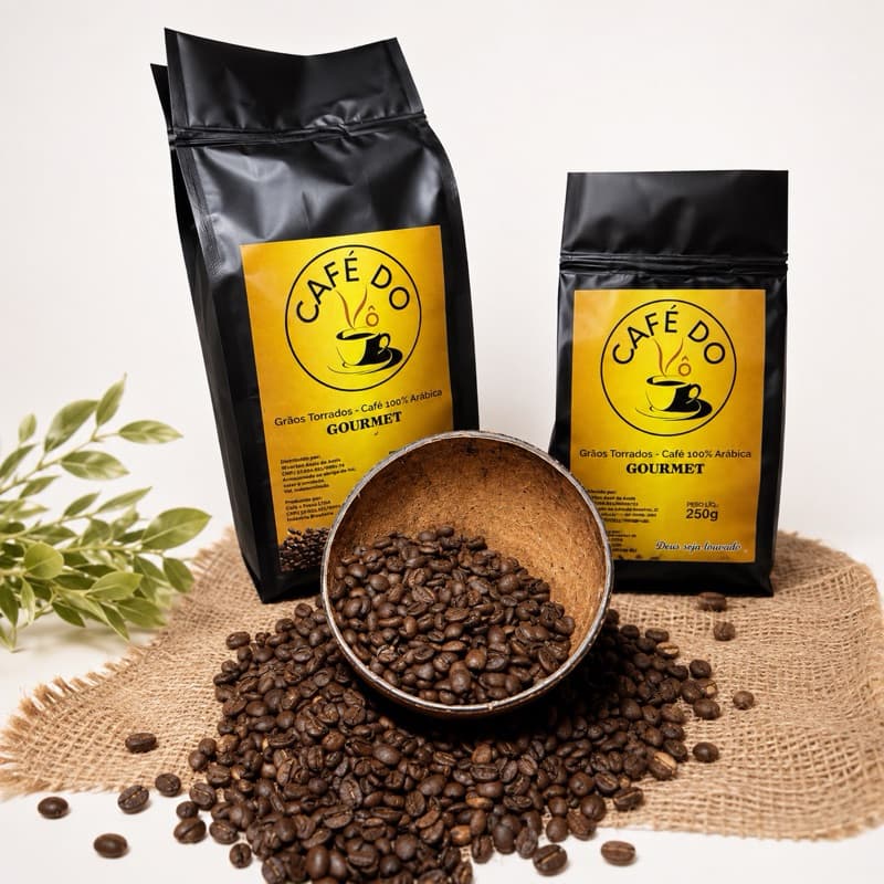 Café em Grãos Torra Média 100% Arábica Especial Gourmet kit 2 pct sendo 1 pct 500g e 1 pct 250g total 750gr café em grao