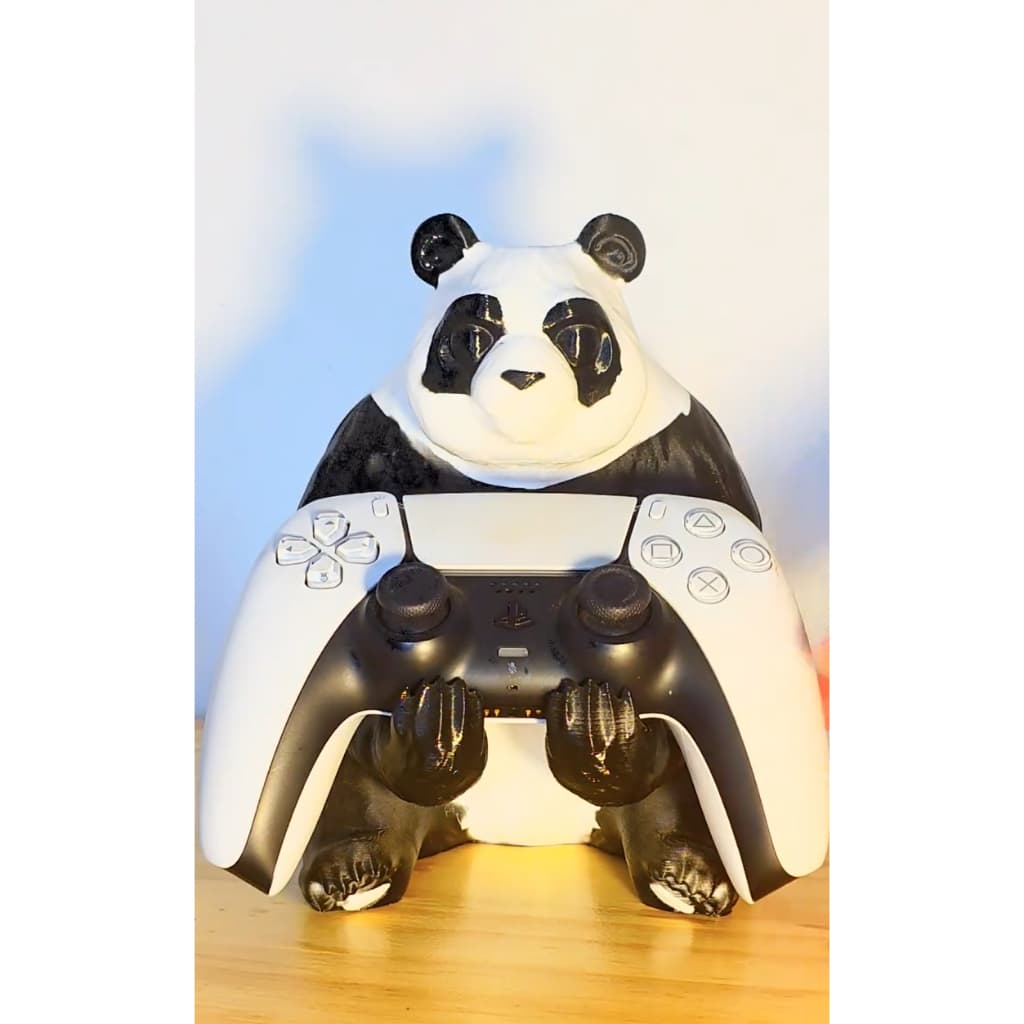 Suporte para Controle de Videogame Panda 3D Porta Controle de Mesa Decoração