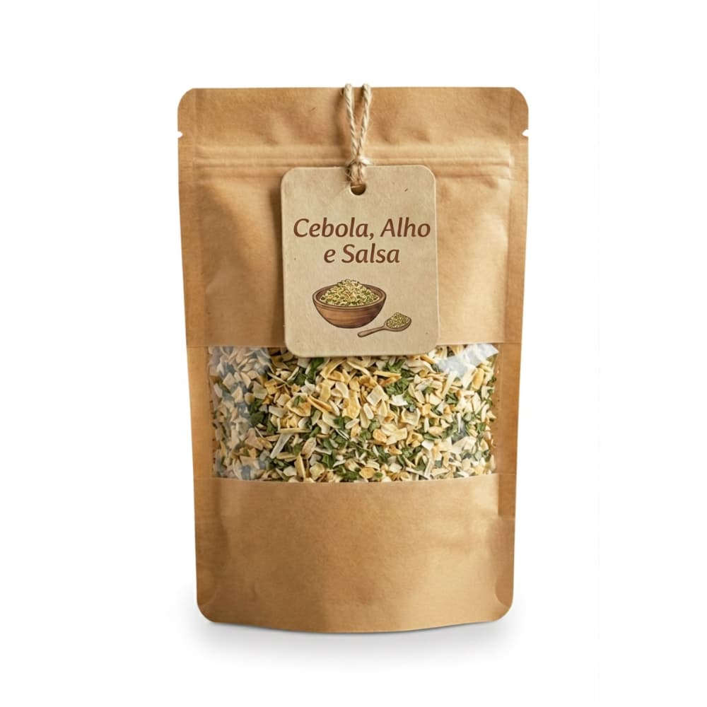 Tempero Cebola, Alho e Salsa – Tempero Natural, Aromático e Saboroso