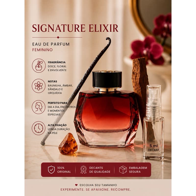 perfume importado feminino - signature elixir