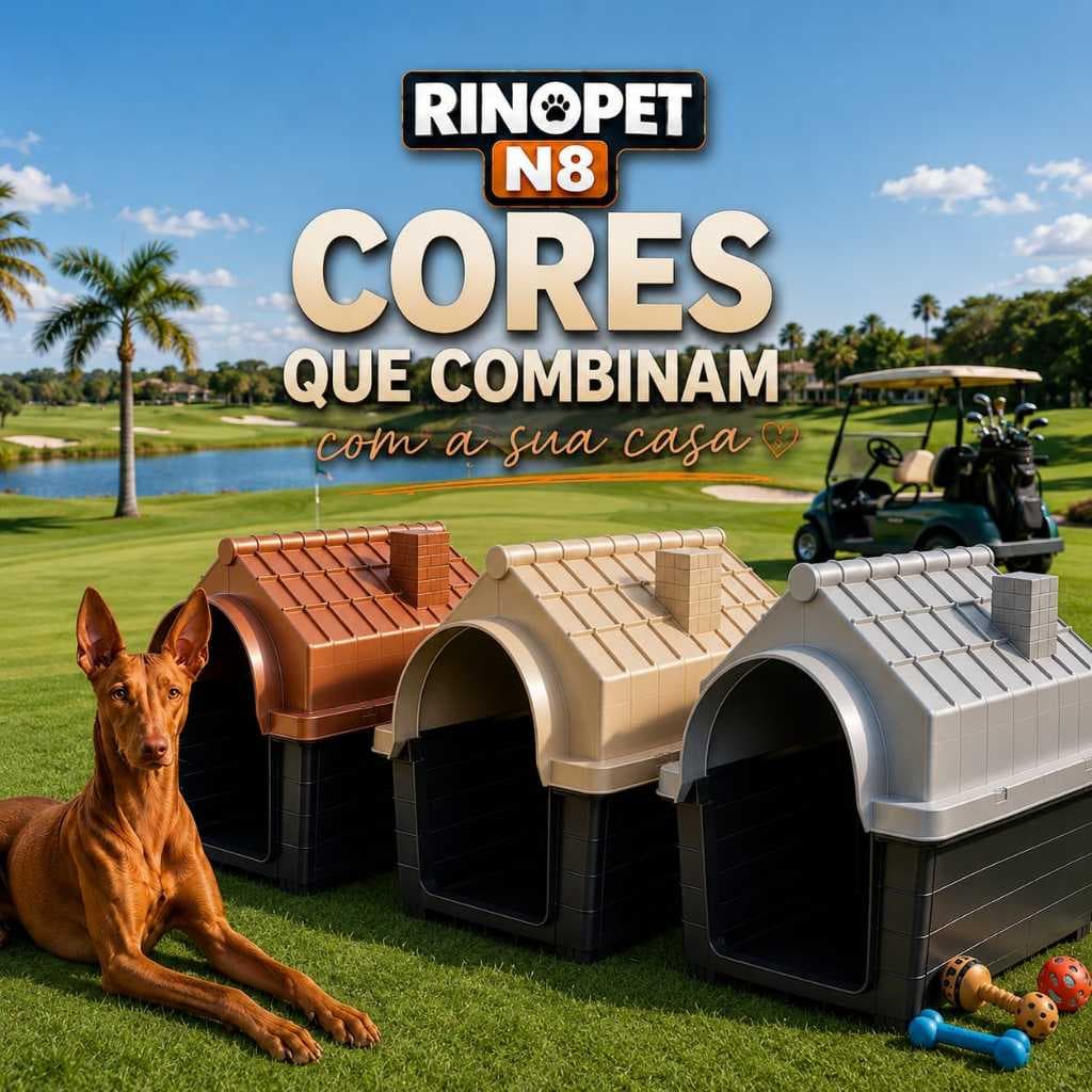 Casa Casinha Plástica Para Cachorro N8 Porte Médio e Grande