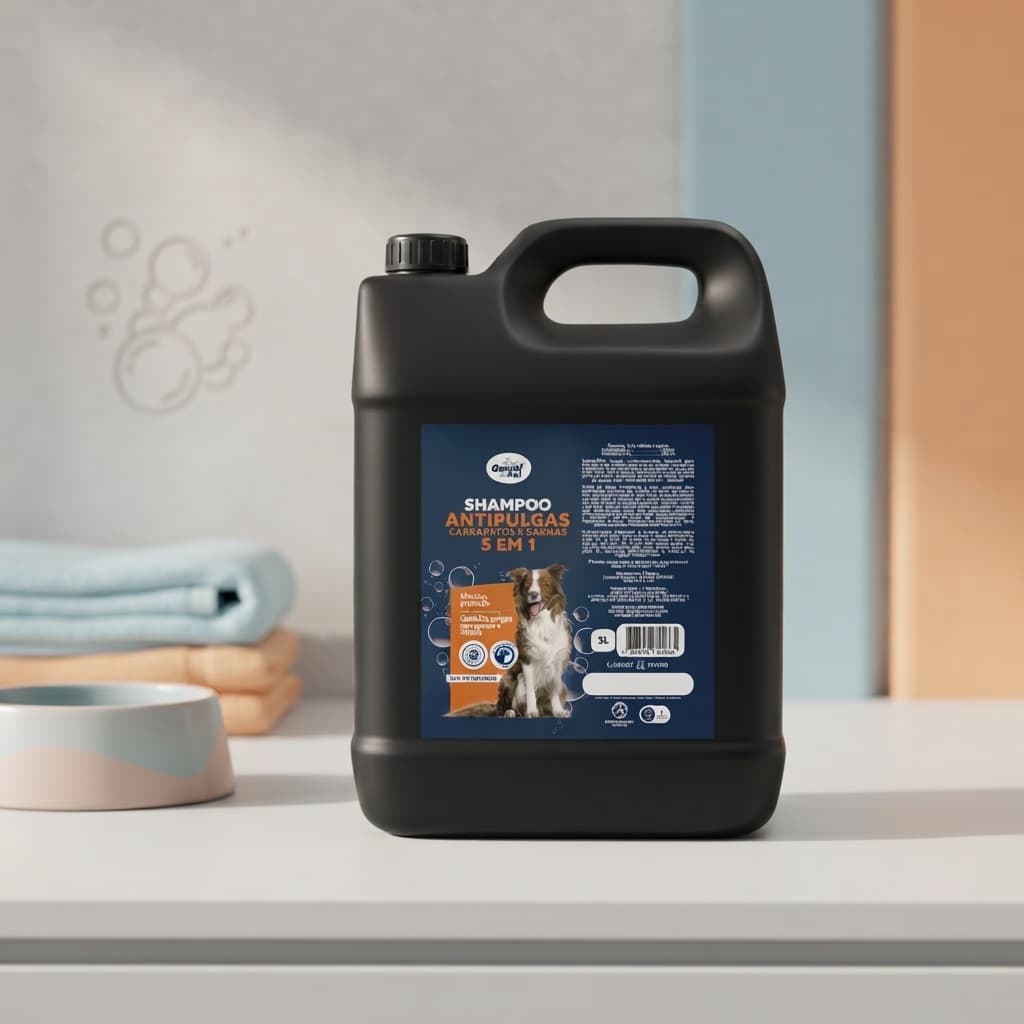 Shampoo Antipulgas Para Cães e Gatos 5 Litros Higiene Pet Genial Pet