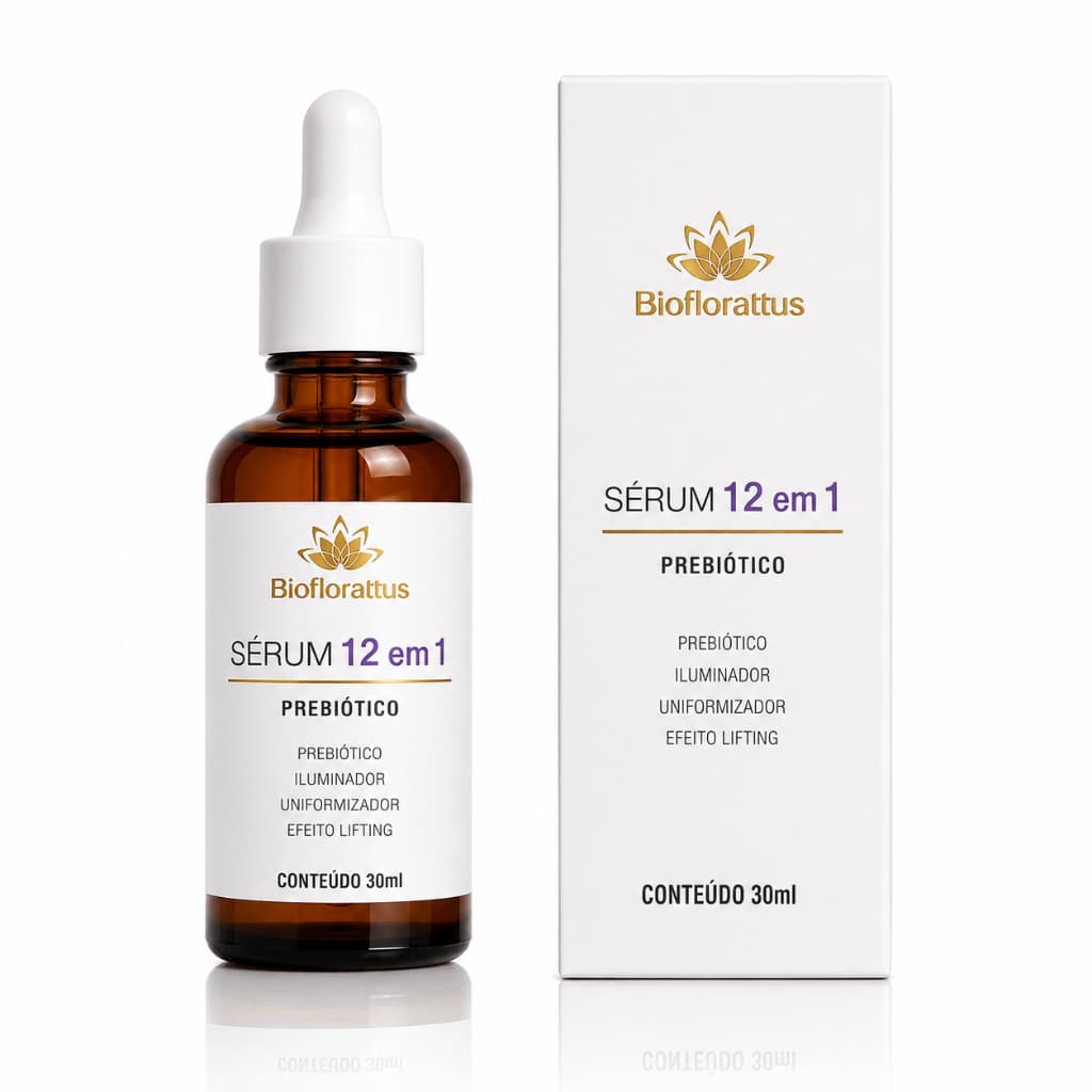 Sérum Facial Advanced 12 Ativos | Tecnologia Avançada para a Pele | Bioflorattus