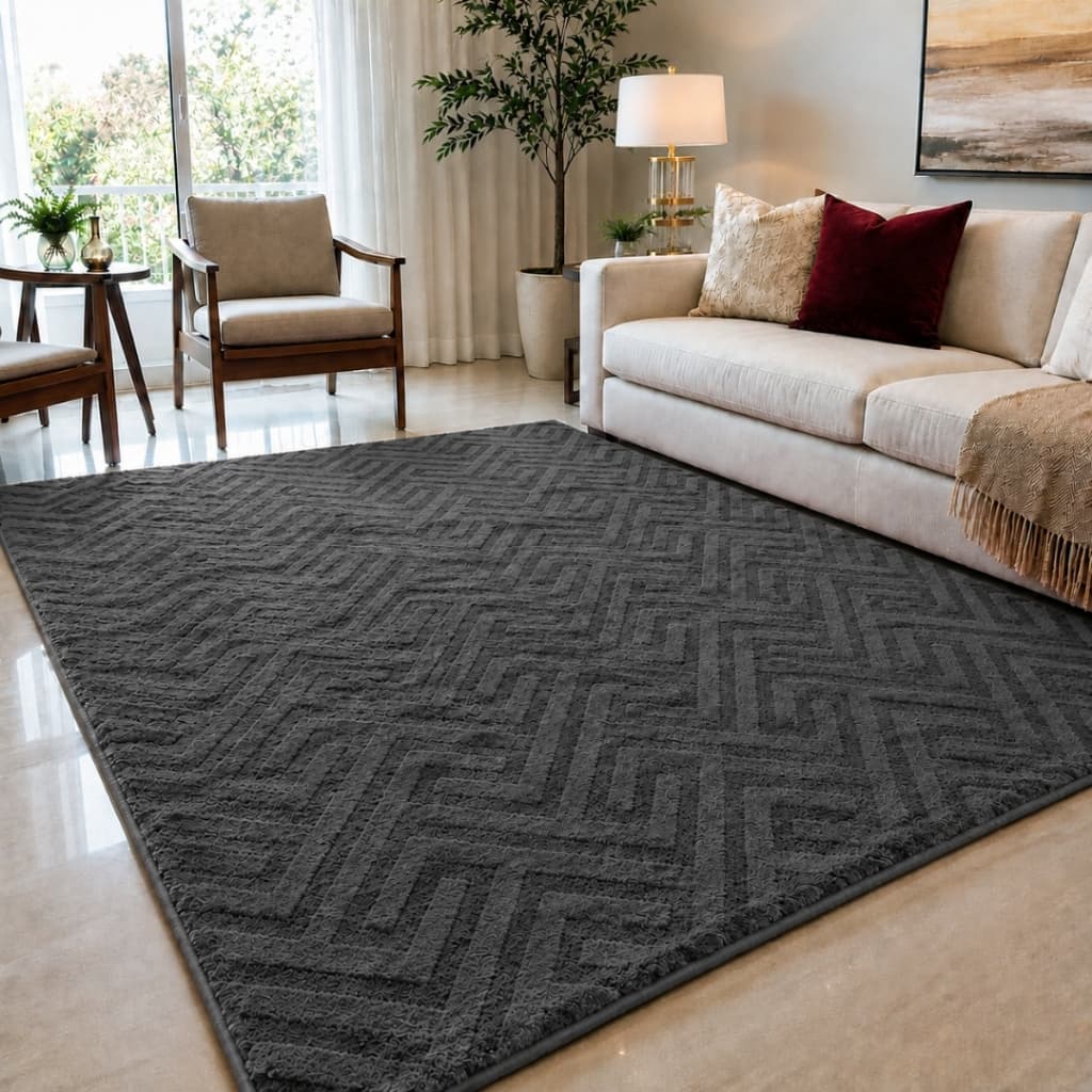 Tapete California Sala Quarto Macio 2,00x1,30 m Antiderrapante Fofinho Luxo