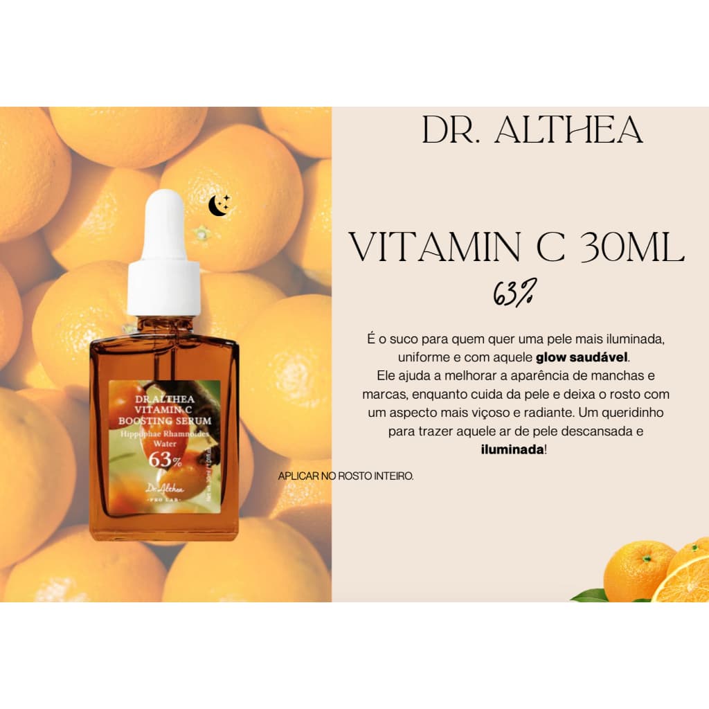 Sérum Dr.althea Que Aumenta A Vitamina C Com Ácido Tranexâmi