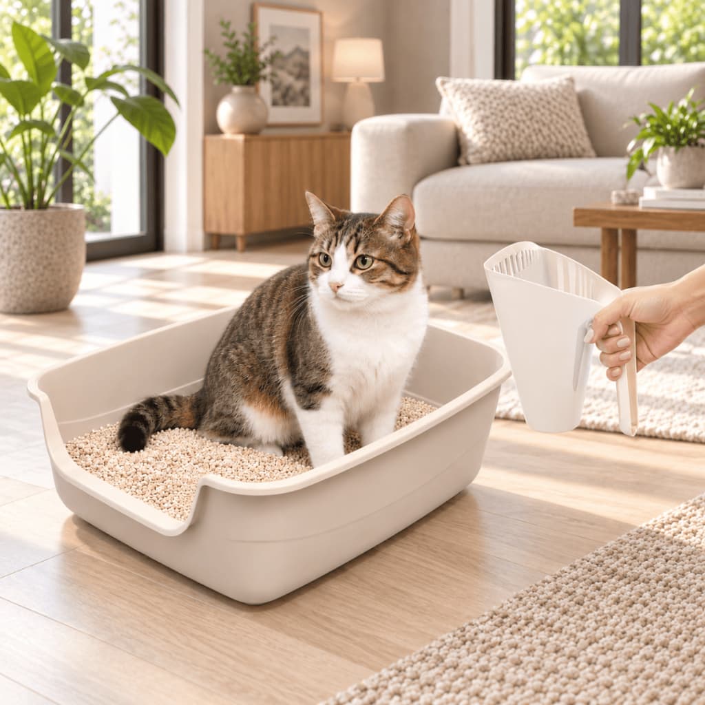 Oferta! Kit Caixa de Areia para Gatos + Bandeja Sanitária + Pá para Gatos 4KL