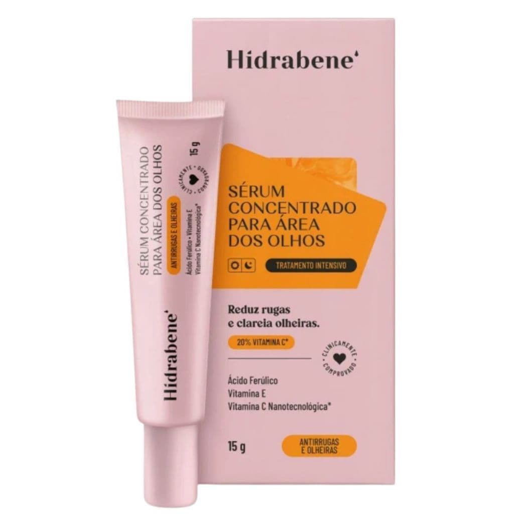 Sérum Área dos Olhos Hidrabene Vitamina C 20%: Clareador e Antirrugas (15g)