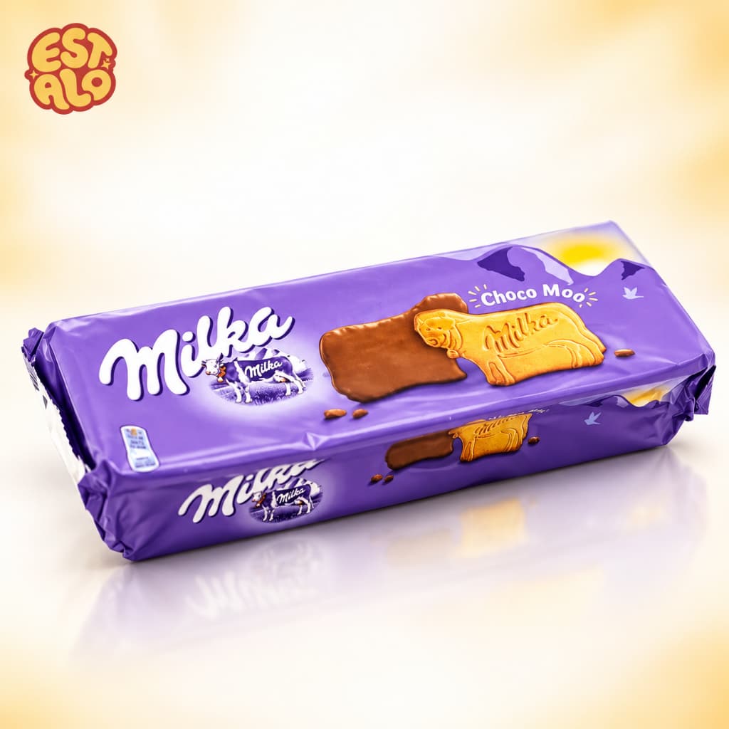 Biscoito Milka Choco Moo 120g Coberto com Chocolate ao Leite Importado