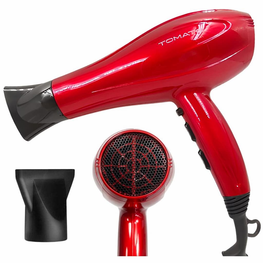 Secador Profissional Para Cabelos 1900W Com Ar Frio Bico Direcionador 3 Temperaturas E 2 Velocidades